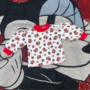 VTG SANTAS CLUB CHRISTMAS TEDDY BEAR GRAPHIC PRINT SWEATSHIRT SIZE 3/6 MONTHS
